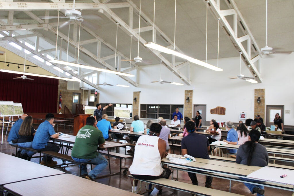 Kapaa Homesteads Tanks Project Meeting, July 2, 2025.